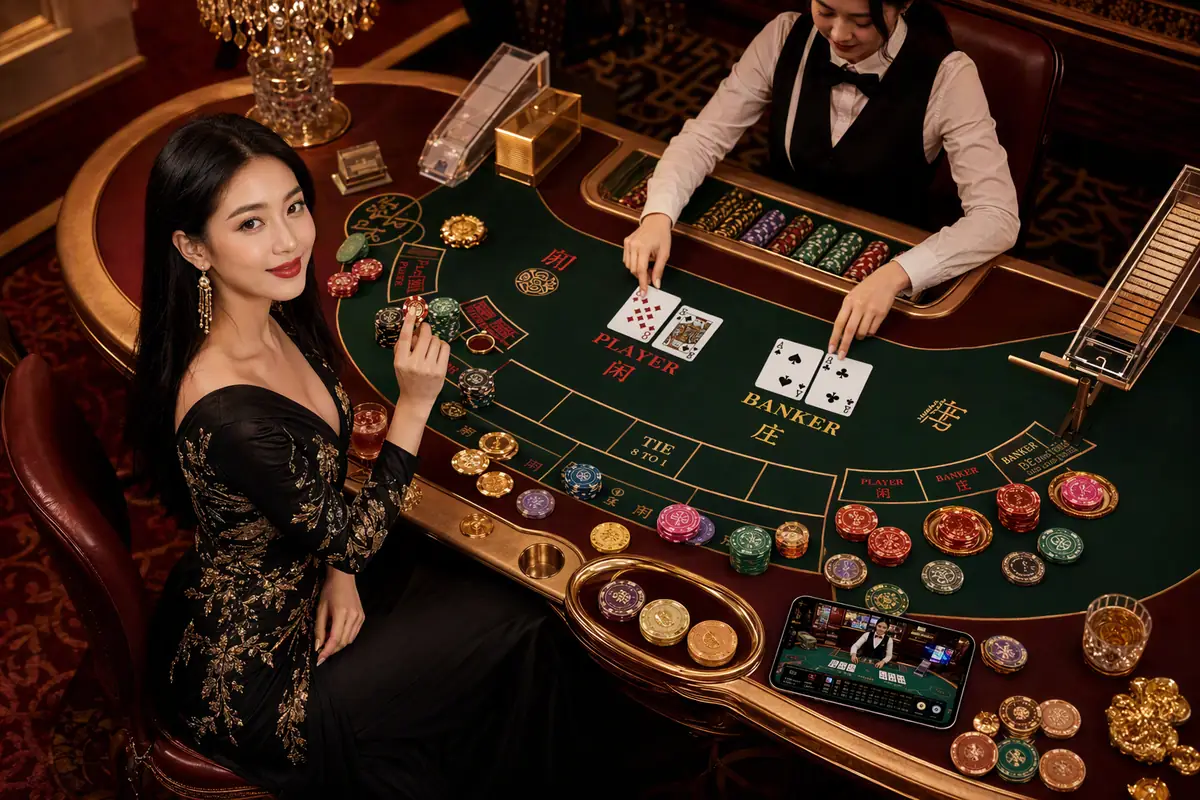 ux45 Baccarat Live Dealer ဂိမ်း ကစားနည်း